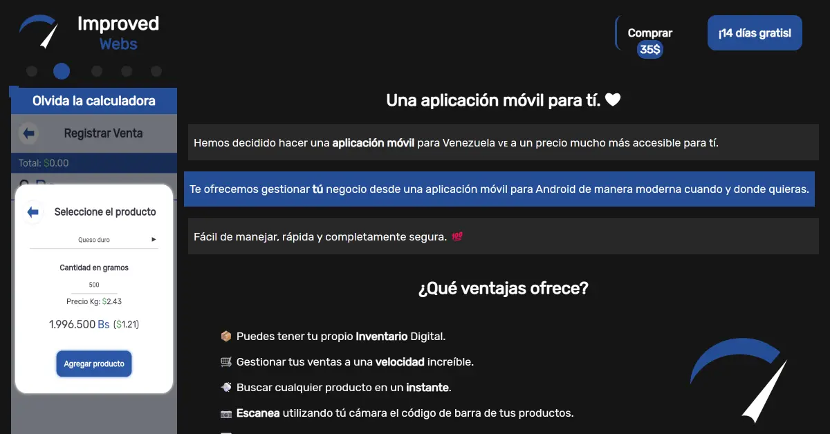 Portada de Improved App